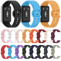 Bracelet de montre sport en silicone, vente en gros d'usine, avec bracelet plat coloré, sangle de remplacement multicolore pour Samsung Galaxy Fit3