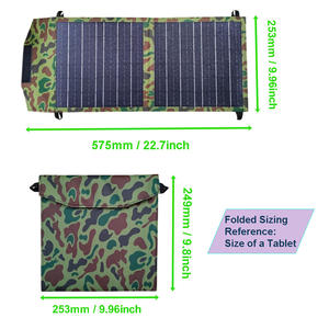 <span class=keywords><strong>Chargeur</strong></span> de panneau <span class=keywords><strong>solaire</strong></span> portable 20W 5V USB C ETFE pour <span class=keywords><strong>iPhone</strong></span> Samsung iPad Smart Phones Power Banks - Product Image 2
