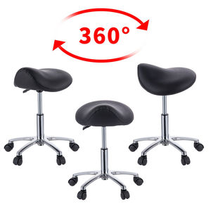 Barber Beauty Salon Light Weight Saddle Stool Adjustable <strong>Dental</strong> Ergonomic Bar Stools Swivel Stool With Wheels - Product Image 6