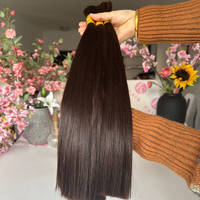 Cheveux humains vierges de qualité supérieure, double trame, vente en gros, cuticules alignées, cheveux humains vierges européens en vrac, tresses