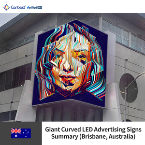 Canbest Apro P5 5.7 mét 3840 + 2880 x5440mm 12.6 + 9.45 x17.85ft ngoài trời cong góc quảng cáo biển quảng cáo LED hiển thị trong Úc - Product Image 3