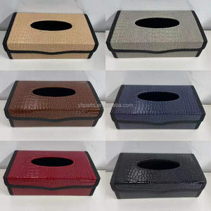 Boîte à mouchoirs décorative pour <span class=keywords><strong>voiture</strong></span> <span class=keywords><strong>en</strong></span> <span class=keywords><strong>cuir</strong></span> PU, vente directe d'usine TH23 - Product Image 1