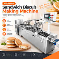 Nouvelle ligne de remplissage automatique de biscuits sandwich SINOBIZ, en acier inoxydable, pour boulangerie, certifiée CE, usine de fabrication alimentaire