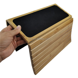 Plateau de rangement de bras de canapé <span class=keywords><strong>en</strong></span> bambou, personnalisé, <span class=keywords><strong>pas</strong></span> <span class=keywords><strong>cher</strong></span>, facile à utiliser, portable, pliable, pour accoudoir de canapé, vente <span class=keywords><strong>en</strong></span> <span class=keywords><strong>gros</strong></span> - Product Image 2