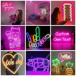 Letrero de Neón LED Personalizado con Entrega Rápida, Dropshipping, Letrero de Neón LED Personalizado para Fiestas de Cumpleaños y Hogar - Product Image 6