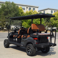 Voiture de golf électrique ZYCAR 6 places pour les excursions avec batterie au lithium