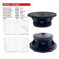 Subwoofer haute puissance de 18 pouces 4000W avec un aimant simple de 330 mm et une bobine vocale de 6 pouces, haut-parleur audio professionnel.