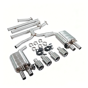 Système d'échappement Catback électronique à soupapes GFC brossé et poli, avec quatre embouts chromés, pour <span class=keywords><strong>Hyundai</strong></span> Sonata DN8 <span class=keywords><strong>N</strong></span> <span class=keywords><strong>Line</strong></span> 2.5T - Vente Flash - Product Image 2