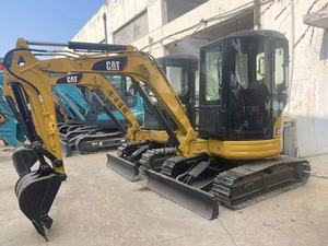 Mini-excavatrice sur chenilles Caterpillar CAT 303C CR d'occasion, d'origine japonaise, 3 tonnes, petite pelle avec cabine et lame de bulldozer pour la construction - Product Image 5