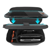 Étui de transport portable double couche en EVA, étanche, antichoc et anti-poussière pour console de jeu Nintendo Switch 2 avec rangement pour manettes