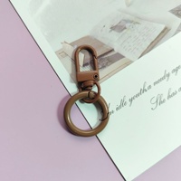 Porte-clés en métal couleur macaron - Accessoire DIY, breloque bijou, anneau de porte couleur bonbon, anneau à ressort, pendentif coloré