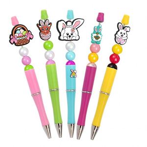 Decoraciones de Cuentas Coloridas Personalizadas para Bolígrafos de Plástico Redondos Creativos - Product Image 1