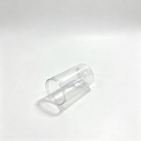 Boîte en plastique PET transparente durable A16 de 200 ml pour l'emballage de sodas et de boissons, avec bouchon en plastique et couvercle en aluminium à ouverture facile