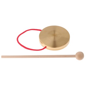 Jouet musical gong à main pour enfants, mini gongs en <span class=keywords><strong>cuivre</strong></span> de 4 pouces, <span class=keywords><strong>instrument</strong></span> de <span class=keywords><strong>percussion</strong></span> Orff - Product Image 5