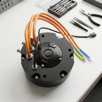 Moteur DC 55KW pour Vélo Tout-Terrain, 96V 144V 300V 15000RPM, Moteur Brushless pour Propulseur Sous-Marin, Paddleboard, ROV, VTT, UTV