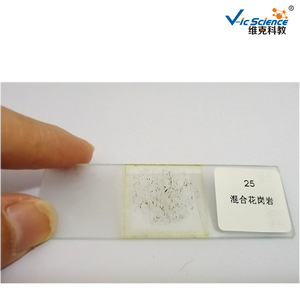 Direct supply of ground sections of mixed granite rock, geological teaching and research slides, and polarizing <b>microscope</b> - Product Image 2