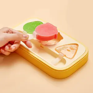 Çocuklar 3 buz Popsicle kalıp kullanımlık dondurma Lolly kalıp sopa ile yaratıcı mutfak aracı PP dondurma kalıp