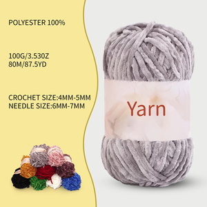 China Factory's Best Price High Tenacity <b>100</b>% <b>Polyester</b> Spun Dyed Texturized Poy Jumbo Chenille <b>Yarn</b> Anti-Bacteria Soft - Product Image 3
