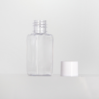 Flacon cosmétique en plastique PET transparent de 15 ml pour l'emballage d'huiles essentielles et de lotions, idéal pour les voyages
