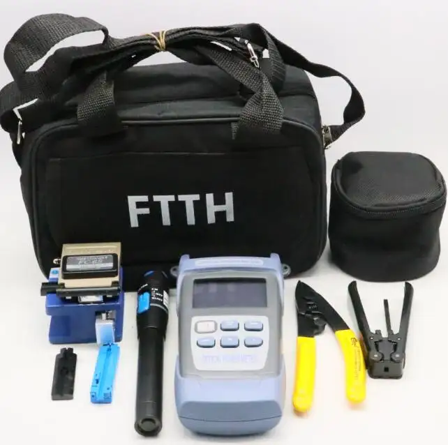 the new factory mini promotional ftth cleaver fiber fusion splicing cable jointing bag tool kit