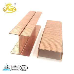 JWL OEM Offre Spéciale Cuivre Plaqué 35MM 16GA <span class=keywords><strong>En</strong></span> <span class=keywords><strong>U</strong></span> <span class=keywords><strong>En</strong></span> Acier <span class=keywords><strong>Clou</strong></span> Agrafe de Carton - Product Image 3