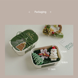 New Christmas Gift <b>Candle</b> Handmade Atmosphere Decoration Christmas Aroma Wax Gift Box Practical <b>Small</b> Gift Wholesale - Product Image 2
