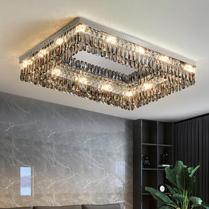 Plafonnier Gris Offre Spéciale Salon Chambre Luxe Moderne Carré Rectangulaire Led Plafonnier - Product Image 2