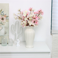 Nouvelles Fleurs Artificielles en Plastique, Composition de Pêches pour Jardin, Maison, Mariage, Fête, Saint-Valentin, Noël, Remise de Diplôme