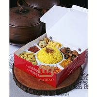 Boîte à repas personnalisée pour restaurant d'Asie du Sud-Est, boîte à riz Nasi Lemak, boîte à repas Tumpeng, boîte à repas pour la préparation des repas, boîte à déjeuner pour Nasi Goreng Kandar Padang Uduk