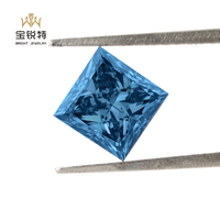 Diamant bleu fantaisie 0.5-5 carats VVS-SI diamant cultivé en laboratoire en vrac forme fantaisie HPHT CVD diamant