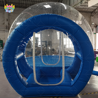 Maison d'amusement clair dôme gonflable en cristal igloo tente à bulles fête d'enfants boule à neige gonflable transparente ballons à bulles maison