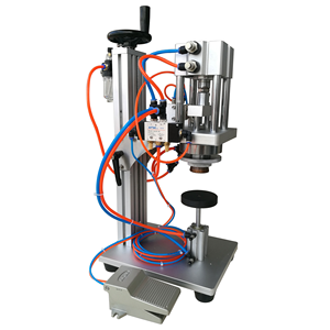 Máquina Semiautomática Neumática para Prensar Tapas de Botellas de Perfume, para Uso en Alimentos y Bebidas, Plástico, 1 Año de Garantía, Precio Competitivo - Product Image 1