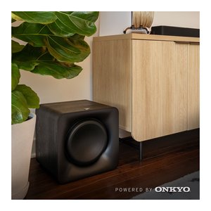 Cassa FLEXUS Sub 100 Caisson de basses actif sans fil Klipsch avec woofer de 10 pouces, boîte scellée pour 2.1 canaux, 80W, vinyle ébène, Italie - Product Image 6