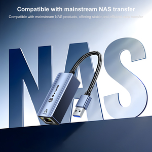 SYong USB-A อะแดปเตอร์อีเทอร์เน็ต2.5กรัมพร้อมพอร์ตชาร์จ100วัตต์ USB C เพื่อ RJ45อะแดปเตอร์เครือข่ายแลน - Product Image 4