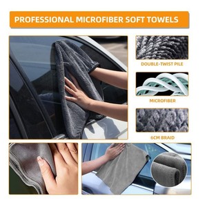 9pcs Premium Auto Detailing <b>Brush</b> Set <b>Car</b> <b>Wash</b> Towel Kit for Interior and Exterior <b>Car</b> Detailing - Product Image 2