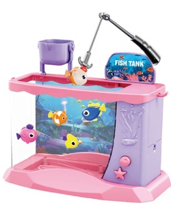 Aquarium Électrique Interactif pour Enfants avec Jeu <span class=keywords><strong>de</strong></span> Pêche, Lumières LED et Musique, 3 Couleurs au Choix - Product Image 5