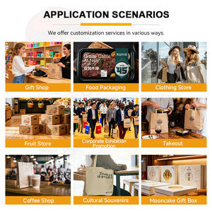 Caja de papel resistente con cierre inferior reciclable, ideal para venta al por menor, entrega en tiendas en línea y personalización de marca. - Product Image 6