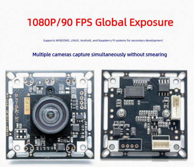 120 FPS Hardware Trigger Machine Vision Camera, 2MP Global Shutter USB Camera Module