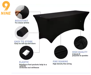 Tùy Chỉnh Được Trang Bị Hình Chữ Nhật Bảng Vải Cá Nhân Tablecover Hình Ảnh Hình Ảnh Logo Cho Đám Cưới Khuyến Mại Cờ Biểu Ngữ Hiển Thị - Product Image 2