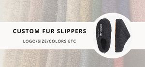 Özel erkek kış mokasen itişme platformu bulanık kabarık Faux kıvırcık shearlling kürk katır terlik fabrika - Product Image 5