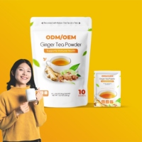 Boisson instantanée au gingembre à marque privée, sans caféine, en poudre, pour le bien-être digestif