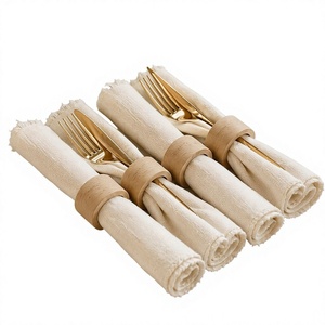 <b>Wooden</b> <b>Napkin</b> <b>Rings</b> Round 4.5cm Modern Luxury Design Durable Eco-Friendly Table Decoration for Party - Product Image 5