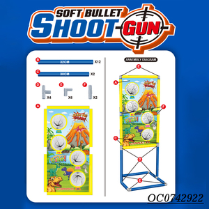 Pistolet de tir à air doux de haute qualité à double tube avec planche de tir pour enfants - Product Image 4