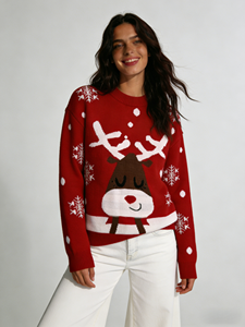 Maglione Natalizio da Donna, T-Shirt Natalizia, Felpe con Cappuccio, Set di <span class=keywords><strong>Abbigliamento</strong></span> Natalizio Prodotto da CH2 - Product Image 4