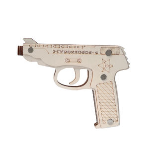 Juguete <span class=keywords><strong>de</strong></span> camión plegable <span class=keywords><strong>de</strong></span> papel, rompecabezas educativo <span class=keywords><strong>de</strong></span> <span class=keywords><strong>madera</strong></span> 3D personalizado, banda <span class=keywords><strong>de</strong></span> goma elástica, pistola <span class=keywords><strong>de</strong></span> juguete - Product Image 2