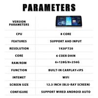 Radio para Auto Android 13 de 12.3 Pulgadas para BMW Serie 5 E60 E61 E63 E64 Serie 3 E90 E91 E92 CCC CIC 2009-2012 Reproductor de Navegación GPS