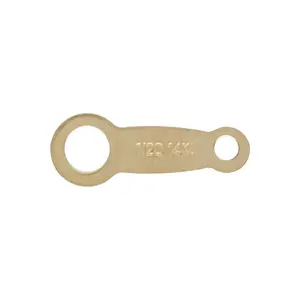 GP Tag kualitas Jepang 14K konektor isi emas kualitas Spacer untuk pemasok pembuatan rantai perhiasan permanen grosir