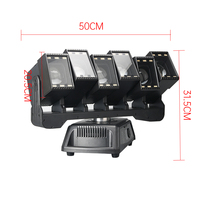 6-Köpfige 60W LED Moving Head Beam Bar mit Pixelsteuerung und Wash-Effekt, DMX RDM Bühnenlichtanlage für Konzerte, Events und Shows