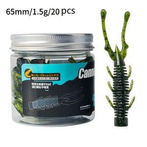 65mm, 6g, 75mm, 1.5g, en <span class=keywords><strong>bouteille</strong></span>, leurre souple, libellule, insectes, Reptile, pêche, vente en gros, leurres souples - Product Image 4