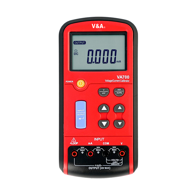 Volt/ MA Calibrator VA700 Handheld Process Calibrator Multimeter with 0-24mA Current & 20V Voltage IP65 Protection High Accuracy